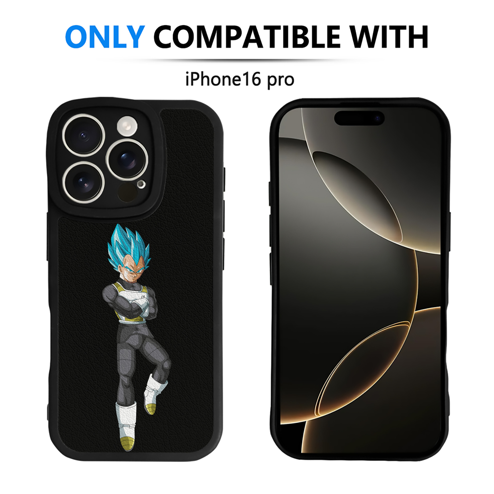 （画像用） ドラゴンボール ベジータ四世（Bejīta Yonsei）DRAGON BALL Vegeta IV 【iPhone 16シリーズ対応】シリコンスマホケース（レザー調） 材質：シリコン